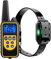 🐕 fixtor dog training collar with remote - waterproof, rechargeable, 3 training modes - up to 2600ft range, adjustable shock levels - pet training set in black logo