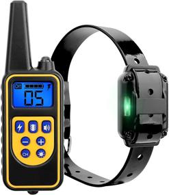 img 4 attached to 🐕 FIXTOR Dog Training Collar with Remote - Waterproof, Rechargeable, 3 Training Modes - Up to 2600ft Range, Adjustable Shock Levels - Pet Training Set in Black