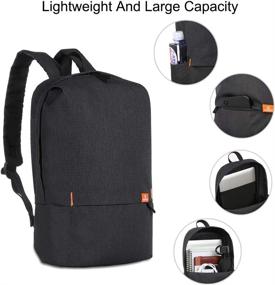 img 1 attached to Anti Theft Backpack Waterproof Minimalist Vermilion Backpacks and Kids' Backpacks