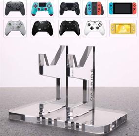 img 4 attached to OAPRIRE Universal Controller Stand Holder: Modern and Retro Game Controllers Display & Organization with Crystal Texture - Limited Edition Handcrafted Accessories