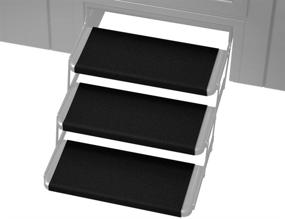 img 2 attached to 🏞️ Prest-O-Fit 3-Pack 2-4065 Outrigger RV Step Rug: Black Onyx, 18 in. Wide - A Perfect Fit for Your RV Steps