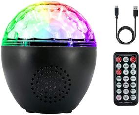 img 4 attached to 🎉 COSOOS Disco Ball Lights with Bluetooth Speaker and Remote Control - Sparkle up Your Party with 16 Light Modes, Sound Activation, Perfect for Home KTV, Weddings, Dance Clubs, and DJ Lighting