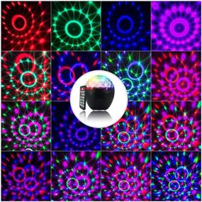 img 3 attached to 🎉 COSOOS Disco Ball Lights with Bluetooth Speaker and Remote Control - Sparkle up Your Party with 16 Light Modes, Sound Activation, Perfect for Home KTV, Weddings, Dance Clubs, and DJ Lighting