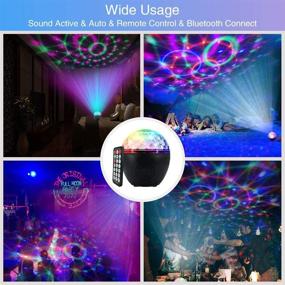 img 1 attached to 🎉 COSOOS Disco Ball Lights with Bluetooth Speaker and Remote Control - Sparkle up Your Party with 16 Light Modes, Sound Activation, Perfect for Home KTV, Weddings, Dance Clubs, and DJ Lighting