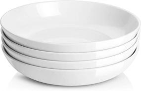 img 4 attached to DOWAN Porcelain Salad Serving Bowl – Ideal Size in Ounces