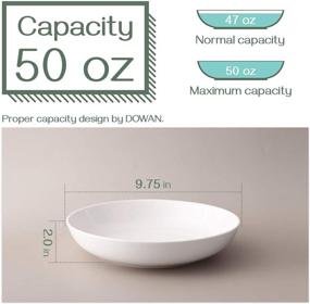 img 3 attached to DOWAN Porcelain Salad Serving Bowl – Ideal Size in Ounces