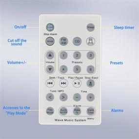 img 1 attached to Bose Sound Touch Wave Music Radio System CD AWRCC1 White Remote Control (Battery Not Included) - Efficient Control Solution