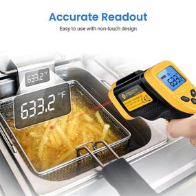 img 1 attached to 🌡️ Etekcity Infrared Thermometer 774: High-Precision Digital Temperature Gun for Cooking, Home Repairs, Handmaking, and Surface Measuring - Non Contact Electric Laser IR Temp Gauge
