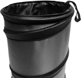 img 3 attached to 🚗 Compact Size Auto Car Trash Can FH Group FH1121GRAY – Portable & Collapsible Waterproof Garbage Container for Small Vehicles, in Gray Color
