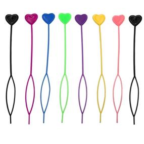 img 4 attached to 💇 Hair Styling Tool: Plastic Quick Beader for Efficiently Loading Beads & Making Ponytails (8 Pcs, Available in 7 Vibrant Colors)