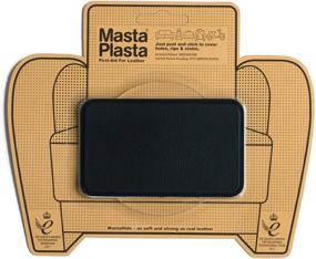 img 4 attached to 🛋️ Premium Self-Adhesive Leather Repair Patch - MastaPlasta, Medium Size (4 x 2.4 Inch), Black - Ideal for Sofas, Car Seats & Beyond - Instant First-Aid Solution