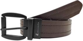 img 4 attached to 🔀 AZ Reversible Black Matte Belt: Versatile & Stylish Unisex Accessory