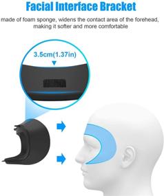 img 2 attached to 🔧 Набор замены AMVR VR Facial Interface Bracket & PU Leather Foam Face Cover Pad для Oculus Quest 1 - комплект из 7 аксессуаров (не подходит для Quest 2)