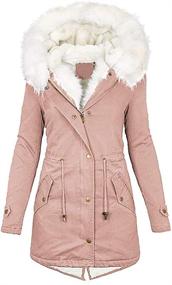 img 2 attached to Kaxindeb Womens Winter Hooded Fleece Women's Clothing for Coats, Jackets & Vests