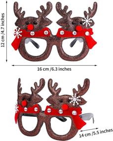 img 3 attached to Elcoho Christmas Creative Reindeer Eyeglasses