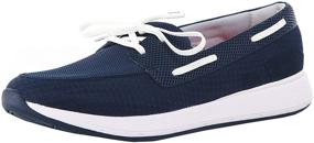 img 4 attached to SWIMS Men's White Glacier Mocassins: Stylish and comfortable shoes for men