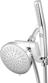 img 4 attached to 🚿 Chrome Waterpik High Pressure Hand Held Wand and Rain Shower Head Combo with Hose-BodyWand - Boost Your Shower Experience with Spa System