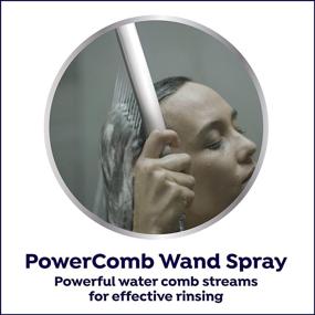 img 1 attached to 🚿 Chrome Waterpik High Pressure Hand Held Wand and Rain Shower Head Combo with Hose-BodyWand - Boost Your Shower Experience with Spa System