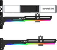 🌈 динамическая радуга rgb-света от uphere для удерживания gpu: поддержка графической карты с регулируемой длиной и высотой - держатель для предотвращения прогиба видеокарты/кронштейн (модель: g276cf) логотип