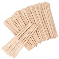 🔍 200 pieces eyebrow waxing sticks with handle, wood wax spatulas for facial and small hair removal logo