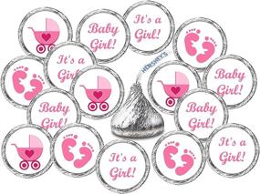 img 4 attached to 👶 324 Pink Its a Girl Baby Shower Favors Stickers: Perfect for Baby Shower or Baby Sprinkle Party, Adorable Baby Shower Kisses Stickers, Cute Baby Shower Pink Favors, Personalized Baby Shower Labels, Celebrate with Its a Girl Kisses!