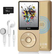 🔊 16gb micro sd card mp3 player with speaker/photo/video play/fm radio/voice recorder/e-book reader - supports up to 128gb logo