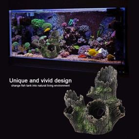 img 1 attached to Yosoo Aquarium Artificial Decoration Landscape Fish & Aquatic Pets