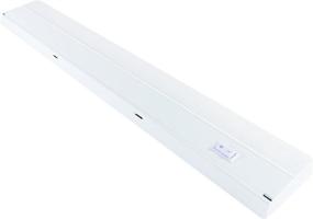 img 3 attached to 💡 GE 24 Inch Fluorescent Under Cabinet Fixture - Direct Wire, Steel Housing, On/Off Rocker Switch, Energy Efficient, Flicker-Free, No Hum, 3000K Light, 120V, 8W, 60Hz, UL Listed 16687 - White