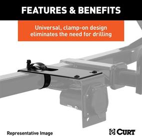 img 1 attached to CURT 57204: Mounting Bracket for Vehicle-Side Trailer Wiring Harness - Secure Clamp-On Design for 4-Way, 5-Way or 6-Way Connections