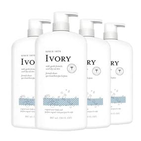 img 4 attached to Ivory Original Scent Body Wash - 30 oz, Pack of 4