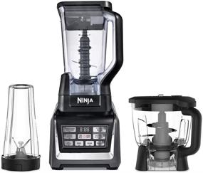 img 2 attached to Nutri Ninja Blender Kitchen System with Auto-iQ - Powerful 1200 Watt Motor Base - 72oz Total Crushing Pitcher - 8-Cup Processor Bowl - Includes 16 oz. Cup with To-Go Lid (Renewed) - BL910