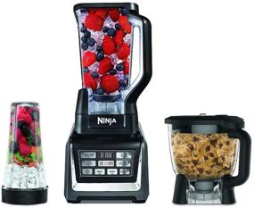 img 3 attached to Nutri Ninja Blender Kitchen System with Auto-iQ - Powerful 1200 Watt Motor Base - 72oz Total Crushing Pitcher - 8-Cup Processor Bowl - Includes 16 oz. Cup with To-Go Lid (Renewed) - BL910