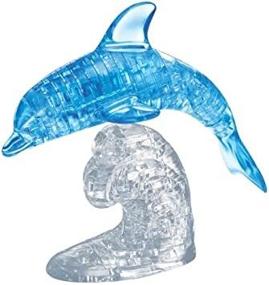 img 1 attached to 🐬 Dive into Fun with the Original 3D Crystal Puzzle Dolphin