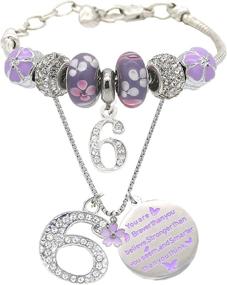 img 4 attached to 🎈 6th Birthday Gifts for Girls - Necklace, Bracelet & More for 6-Year-Old Birthday Girl