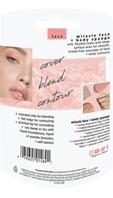 img 3 attached to 🍊 Real Techniques Miracle Body Complexion Sponge: Ideal for Highlighters, Bronzers & Precise Makeup Application, Cruelty-Free and Streak-Free, Orange