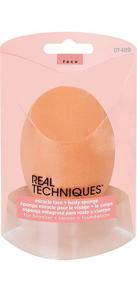 img 4 attached to 🍊 Real Techniques Miracle Body Complexion Sponge: Ideal for Highlighters, Bronzers & Precise Makeup Application, Cruelty-Free and Streak-Free, Orange