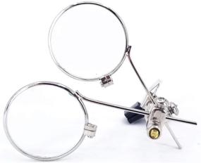 img 3 attached to Jeweler's Eye Loupe: Clip-On Glasses for Jewelry Making and Repair, Craft Magnifier