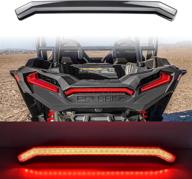 🔴 sautvs smoked black rear center accent lamp taillight - utv center tail light, oem replacement for polaris rzr xp 1000 turbo sportsman 1000 xp 2019 2020 2021 logo