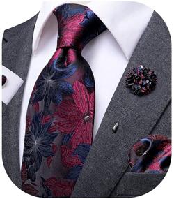 img 4 attached to 🧣 Dubulle Men's Accessories: Pocket Square Handkerchief, Cufflinks, Cuff Links, Shirt Studs, and Tie Clips