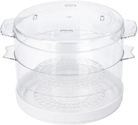 img 1 attached to 🥦 Oster Double Tiered Food Steamer CKSTSTMD5-W-015: Convenient 5 Quart Steaming - White