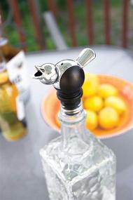 img 3 attached to 🍾 Bird Liquor Bottle Pourer Spout - Tequila Mockingbird Pour Spouts with Closable Design. Olive Oil, Whiskey, and Alcohol Dispenser with Wine Stopper. No Drip Wine Pourer. Perfect Bar Supplies and Accessories Gift for Home