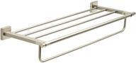 🧺 maxted modern towel shelf with bar, brushed nickel by franklin brass max93-sn logo