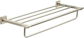 img 3 attached to 🧺 Maxted Modern Towel Shelf with Bar, Brushed Nickel by Franklin Brass MAX93-SN