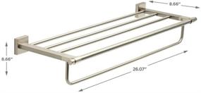 img 1 attached to 🧺 Maxted Modern Towel Shelf with Bar, Brushed Nickel by Franklin Brass MAX93-SN