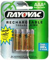 🔋 rayovac rechargeable nimh batteries aaa, 4-count x 2 pack for lasting power logo