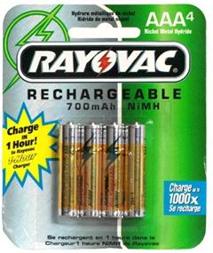 img 1 attached to 🔋 Rayovac Rechargeable NiMH Batteries AAA, 4-Count x 2 Pack for Lasting Power
