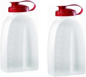 img 3 attached to 🚰 Rubbermaid 725410731145 Servin Saver Белая бутылка 2 квт. (Пачка из 2) - Прозрачная, 2-пачка: удобное решение для хранения