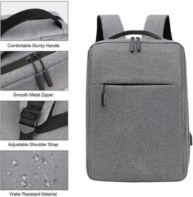 img 2 attached to 🎒 Wareon Laptop Backpack Bag: Ultimate Waterproof Travel Companion with USB Charging Port - Ideal School Supplies Gift for Men & Women
