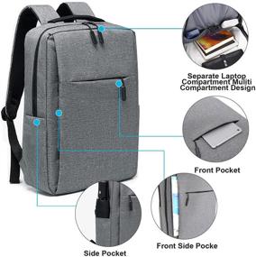 img 1 attached to 🎒 Wareon Laptop Backpack Bag: Ultimate Waterproof Travel Companion with USB Charging Port - Ideal School Supplies Gift for Men & Women