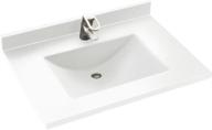 🦢 swanstone cv02231.010 contour solid surface single-bowl vanity top - 31-in white logo